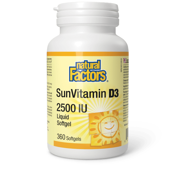 SunVitamin D3 Softgels 2500 IU