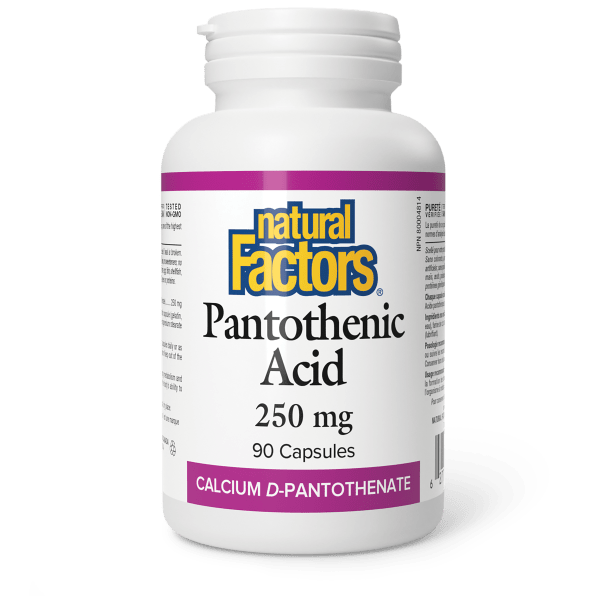 Pantothenic Acid 250 mg 90 Capsules, image-hi-res