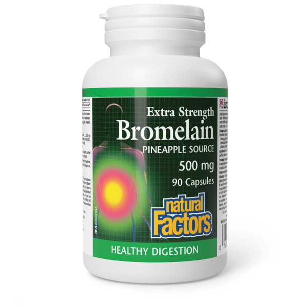 Bromelain Extra Strength 500 mg, Pineapple Source