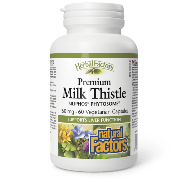 Premium Milk Thistle Siliphos Phytosome 160 mg, HerbalFactors