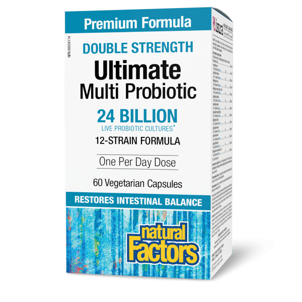 Ultimate Multi Probiotic Double Strength 24 Billion Live Probiotic Cultures