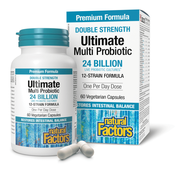 Ultimate Multi Probiotic Double Strength 24 Billion Live Probiotic Cultures