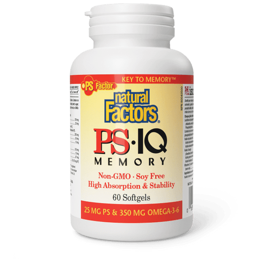 PS•IQ Memory 25 mg PS & 350 mg Omega - 3 - 6