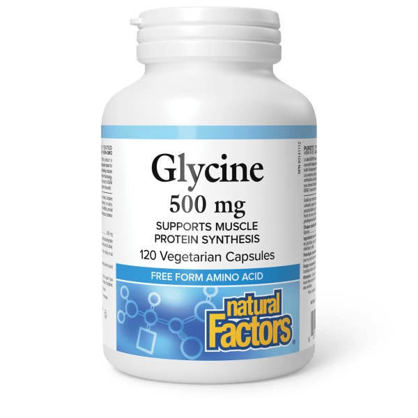 Glycine 500 mg 120 Vegetarian Capsules, image-hi-res