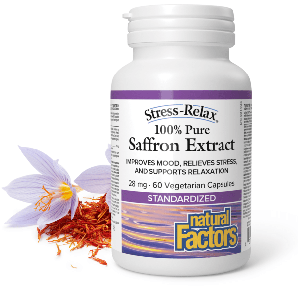 Saffron Extract 100% Pure 28 mg, Stress - Relax