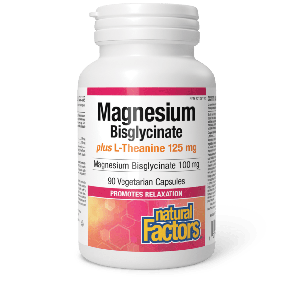 Magnesium Bisglycinate 100 mg plus L - Theanine 125 mg