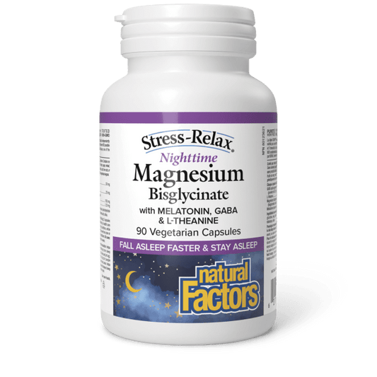 Stress - Relax Nighttime Magnesium Bisglycinate Vegetarian Capsules