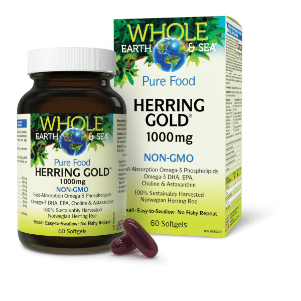 Herring Gold 1000 mg, Whole Earth & Sea