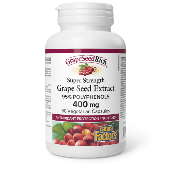 GrapeSeedRich Super Strength Grape Seed Extract 400 mg
