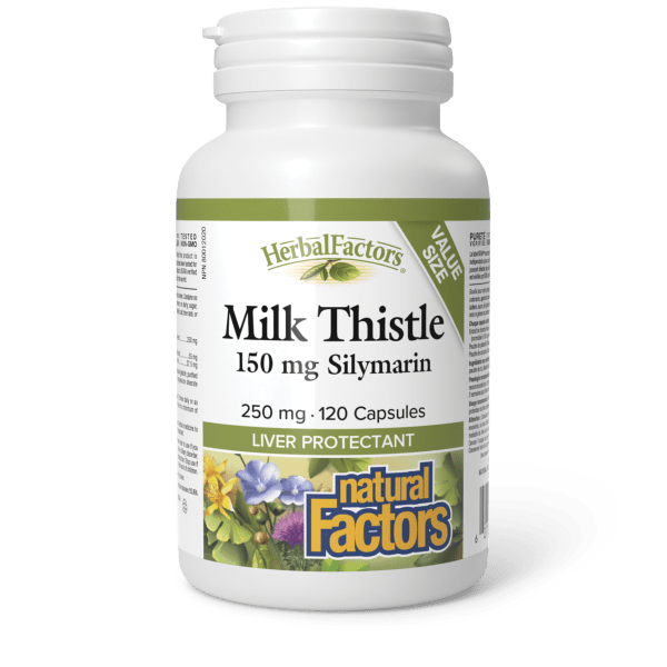 Milk Thistle Silymarin 250 mg/150 mg, HerbalFactors