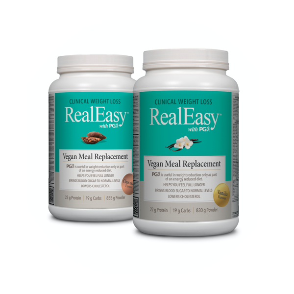 RealEasy, vegan meal replacement bottles