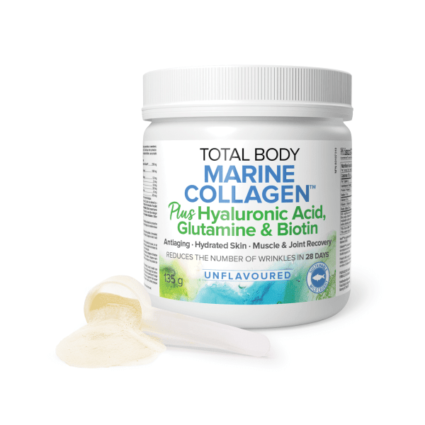 Total Body Marine Collagen Plus Hyaluronic Acid, Glutamine, & Biotin Unflavoured Powder