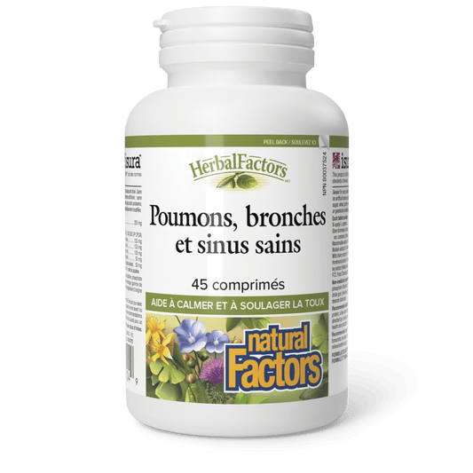 Poumons, bronches et sinus sains, HerbalFactors, Natural Factors|v|image|3504