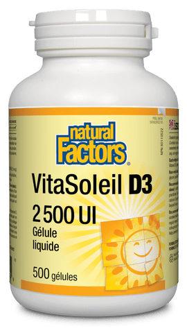 VitaSoleil D3 gélules 2 500 UI, Natural Factors|v|image|1074