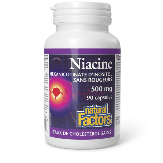 Niacine 500 mg, Natural Factors|v|image|1223