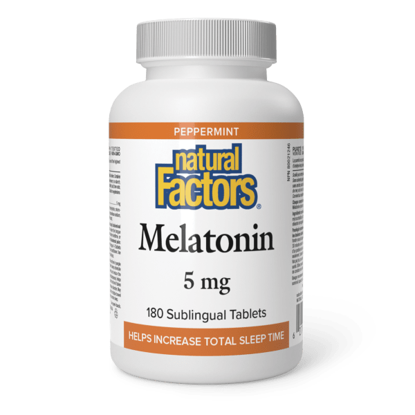 Melatonin 5 mg 180 Sublingual Tablets Peppermint, image-hi-res