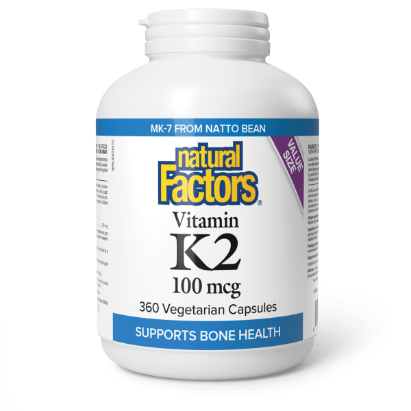 Vitamin K2 100 mcg 360 Vegetarian Capsules, image-hi-res