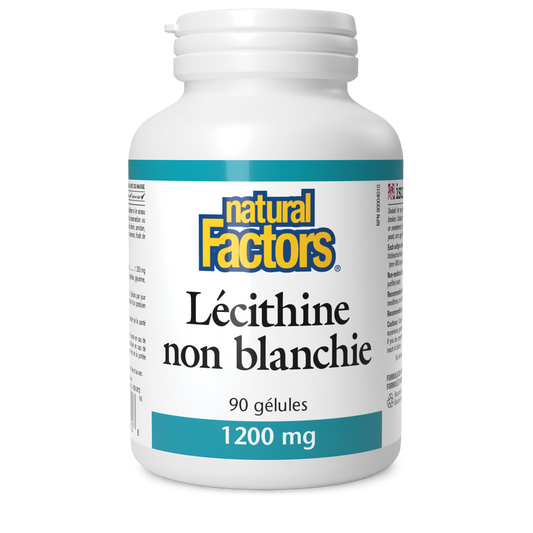 Lécithine non blanchie 1 200 mg, Natural Factors|v|image|2600