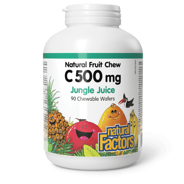 Vitamin C 500 mg 100% Natural Fruit Chew Jungle Juice