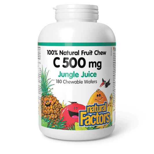 Vitamin C 500 mg 100% Natural Fruit Chew Jungle Juice