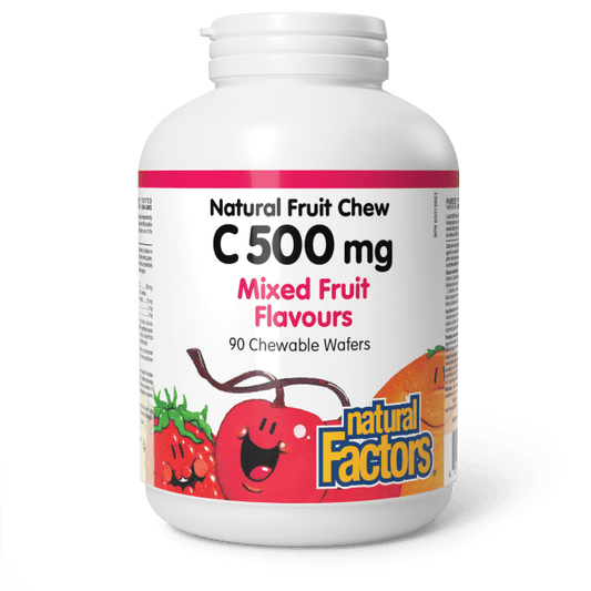 Vitamin C 500 mg 100% Natural Fruit Chew Four Mixed Fruit Flavours