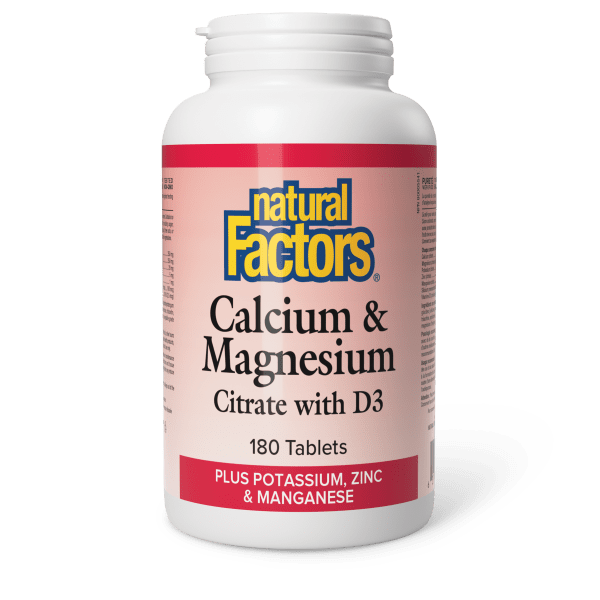 Calcium & Magnesium Citrate with D3 Plus Potassium, Zinc & Manganese Tablets