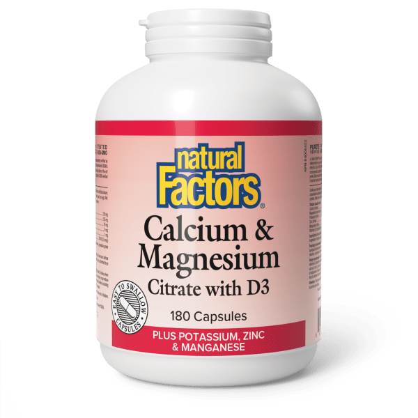 Calcium & Magnesium Citrate with D3 Plus Potassium, Zinc & Manganese Capsules