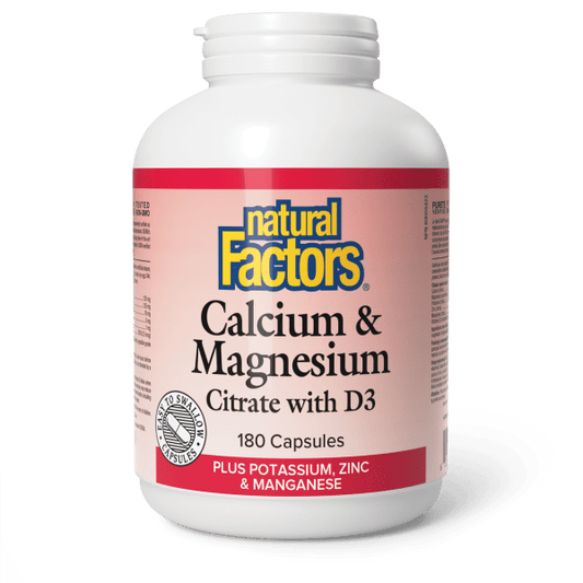 Calcium & Magnesium Citrate with D3 Plus Potassium, Zinc & Manganese Capsules