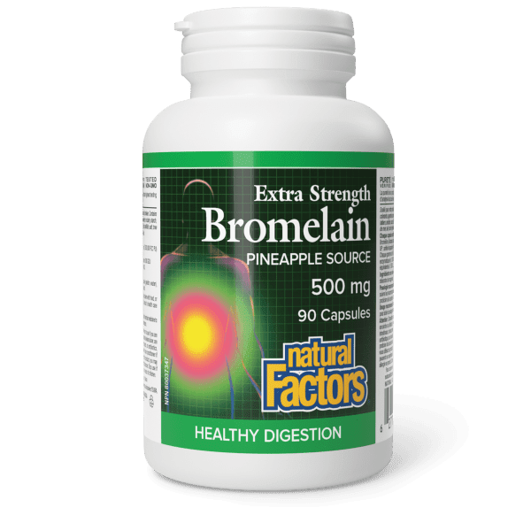 Bromelain Extra Strength 500 mg, Pineapple Source