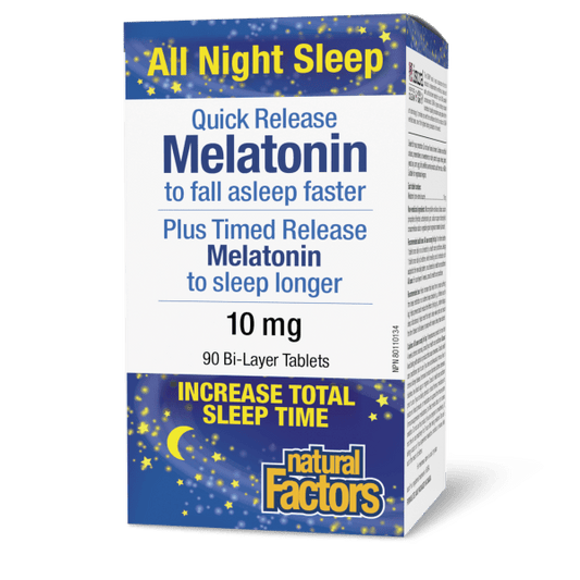 Melatonin Quick Release Plus Timed Release 10 mg