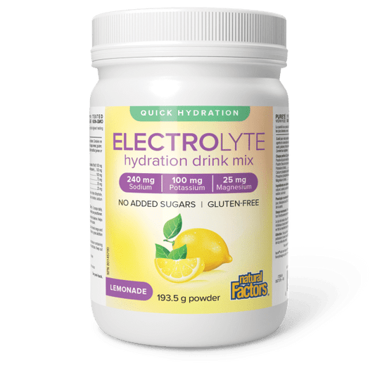Electrolyte Hydration Drink Mix, Lemonade