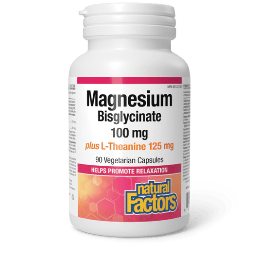 Magnesium Bisglycinate 100 mg plus L - Theanine 125 mg