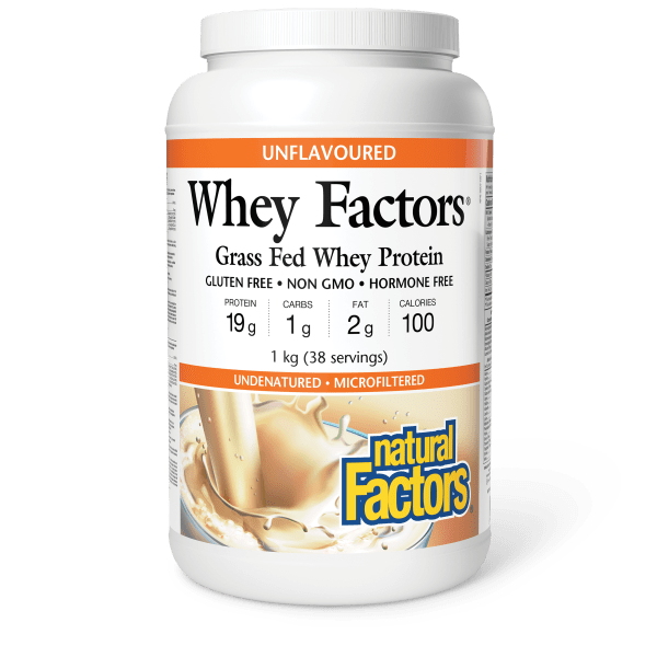 Natural Factors Whey Factors Grass Fed Whey Protein