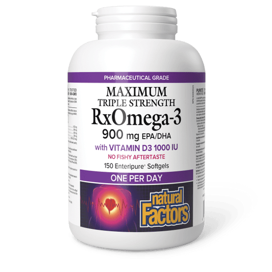 RxOmega - 3 with Vitamin D3 Maximum Triple Strength 900 mg