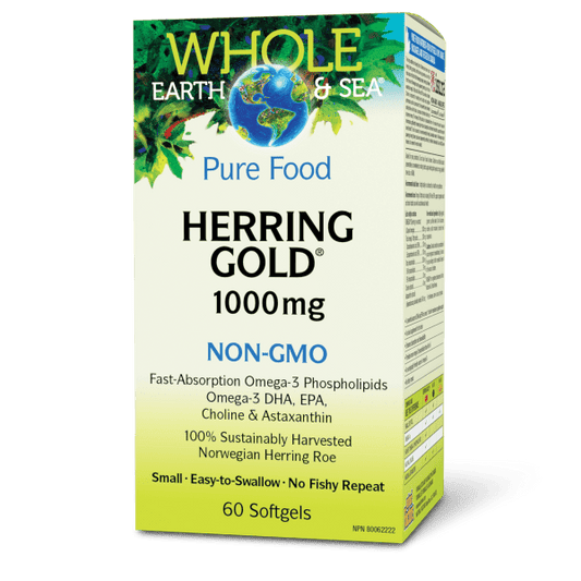Herring Gold 1000 mg, Whole Earth & Sea