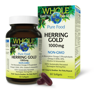 Herring Gold 1000 mg, Whole Earth & Sea