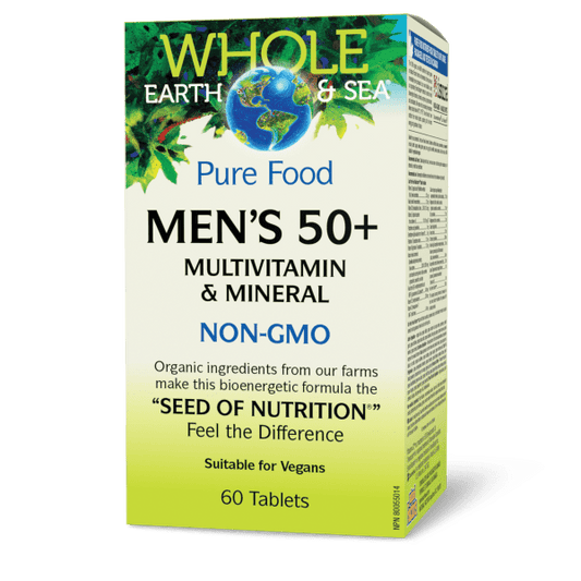 Men’s 50+ Multivitamin & Mineral, Whole Earth & Sea