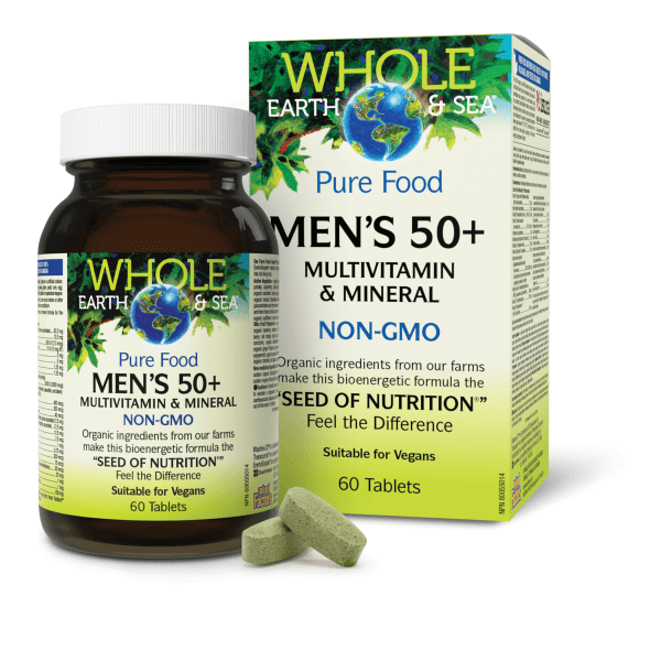 Men’s 50+ Multivitamin & Mineral, Whole Earth & Sea