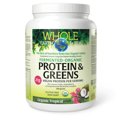 Fermented Organic Protein &amp; Greens, Organic Tropical