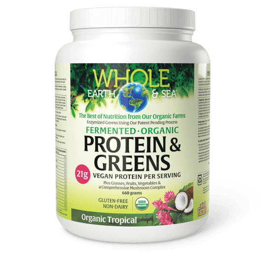Fermented Organic Protein &amp; Greens, Organic Tropical