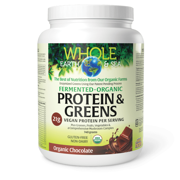 Fermented Organic Protein & Greens, Organic Chocolate