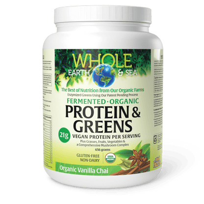 Fermented Organic Protein &amp; Greens, Organic Vanilla Chai