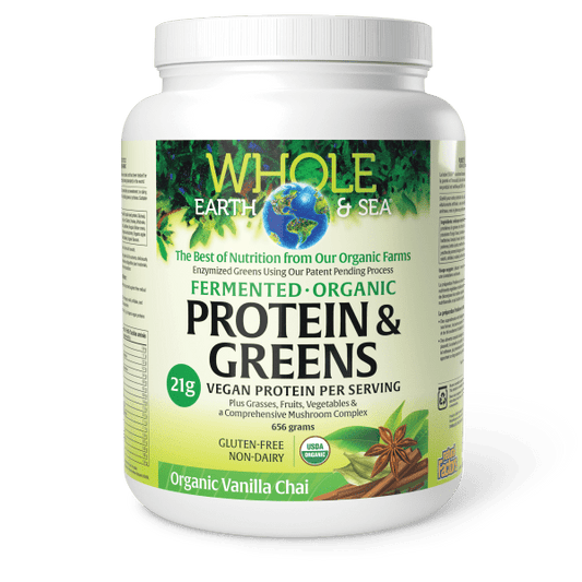 Fermented Organic Protein &amp; Greens, Organic Vanilla Chai