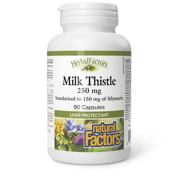 Milk Thistle Silymarin 250 mg/150 mg, HerbalFactors