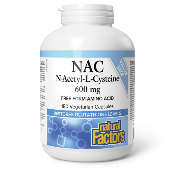 NAC Amino Acid 600 mg | Natural Factors Canada NAC Amino Acid 600 mg | Natural Factors Canada