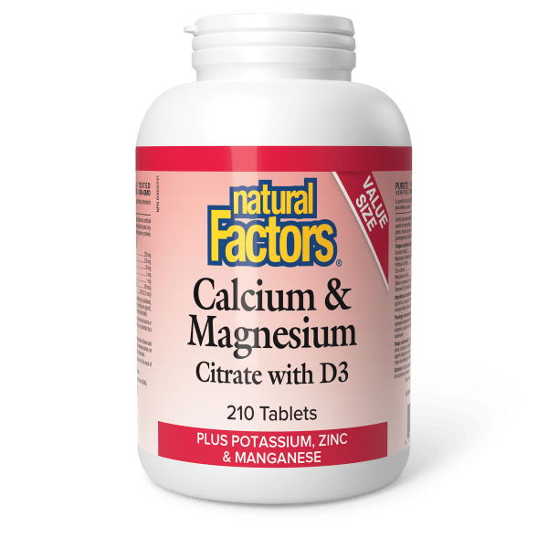 Calcium & Magnesium Citrate with D3 Plus Potassium, Zinc & Manganese Tablets
