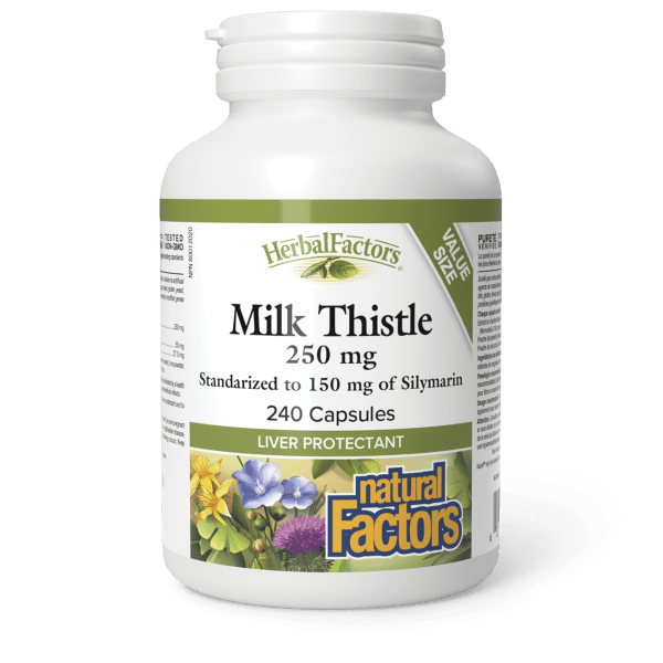 Milk Thistle Silymarin 250 mg/150 mg, HerbalFactors