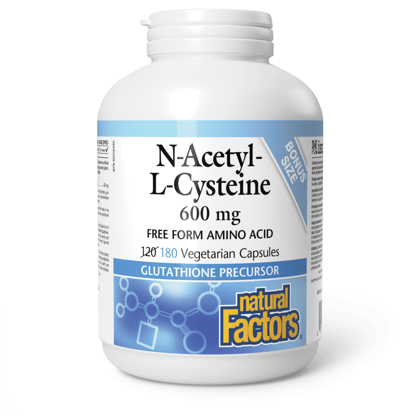 N-Acetyl-L-Cysteine 600 mg, Natural Factors|v|image|8003