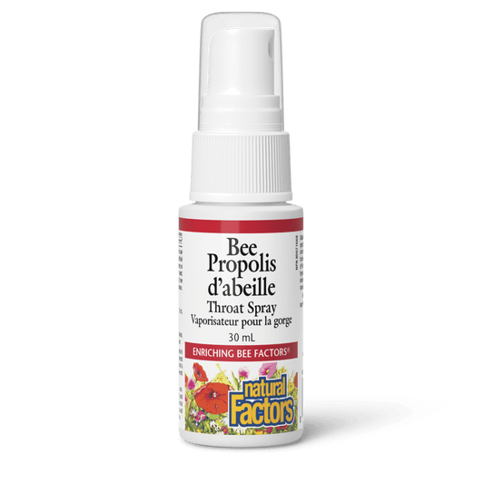 Bee Propolis Throat Spray, Natural Factors|v|image|3171