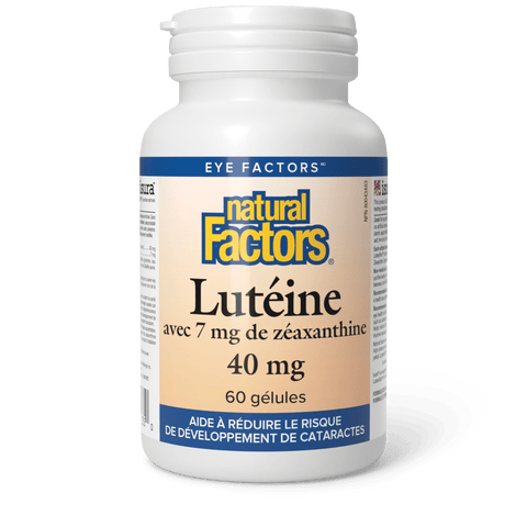 Lutéine 40 mg avec 7 mg de zéaxanthine, Natural Factors|v|image|1035